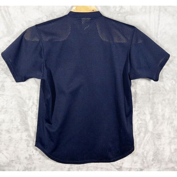 Vintage Stitched Majestic Sand Knit Seattle Mariners Jersey Mens Large‎ USA Made - Picture 2 of 9